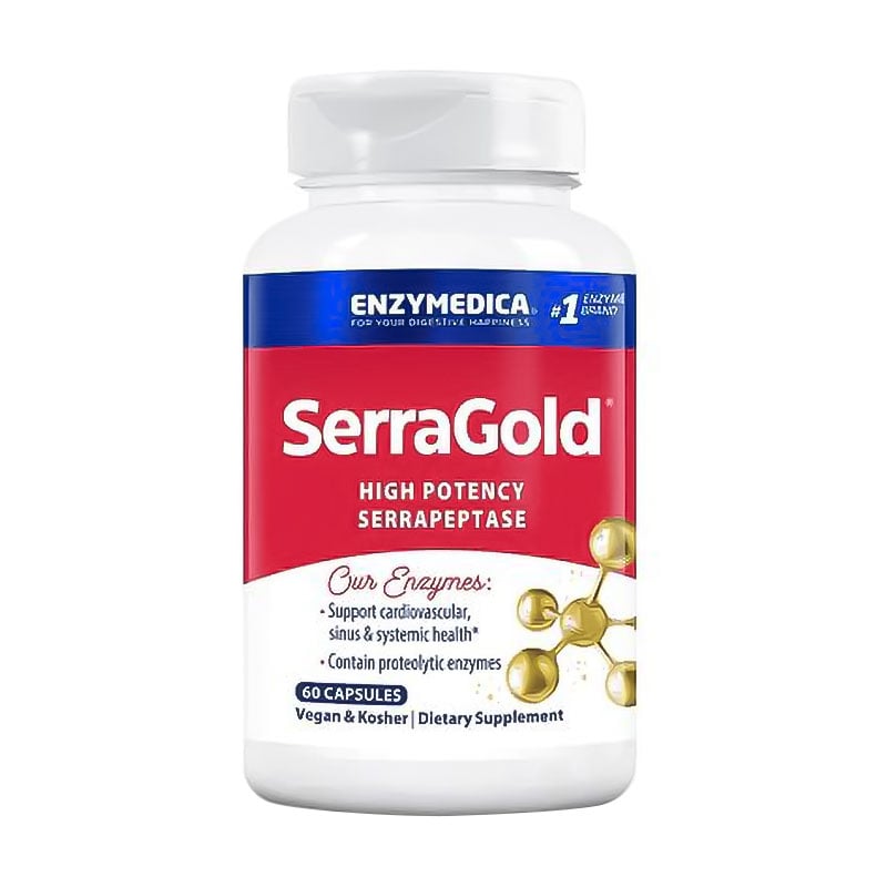 Серрапептаза Enzymedica High Potency Serrapeptase, 60 капсул